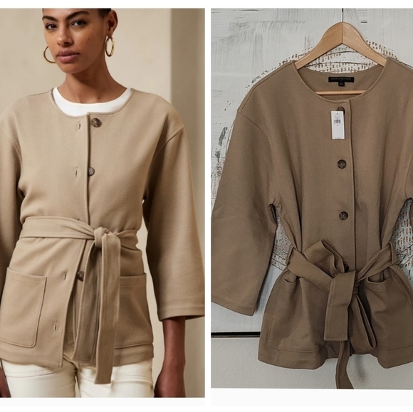 New BR Classic Twill Knit Jacket - Picture 1 of 9